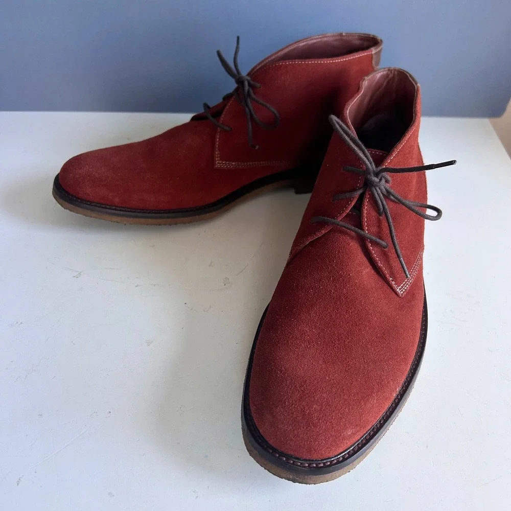 Johnston Murphy Men's Chukka Boots Size 11.5 Brown Suede Desert
